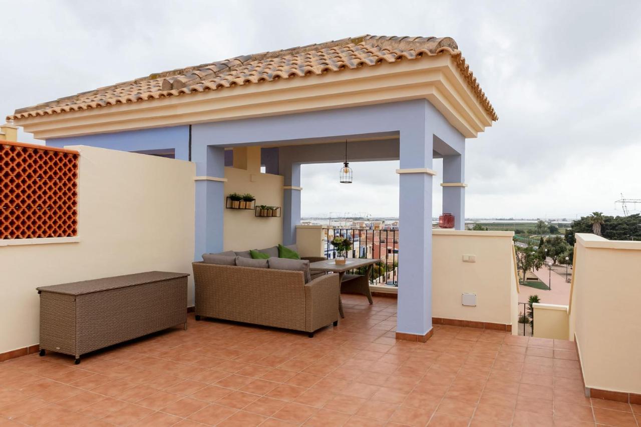 Ático con terraza-solárium y piscina 4-6 personas WIFI A/C Apartamento Roda Exterior foto